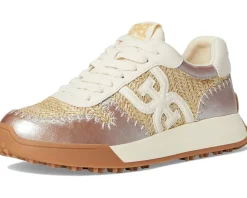 Sam Edelman Langley Woven Natural/Gold Raffia Discount