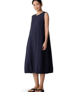 Eileen Fisher Lantern Dress Ink