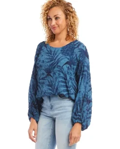 Karen Kane Lantern Sleeve Top Print Outlet