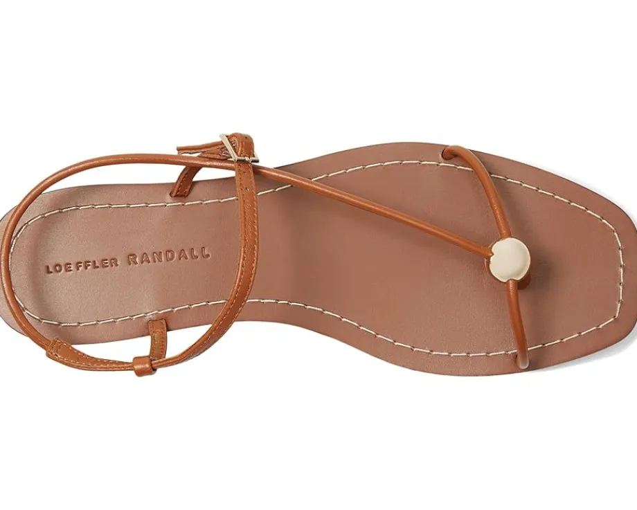 Loeffler Randall Lara Strappy Flat Sandals with Ball Timber Outlet