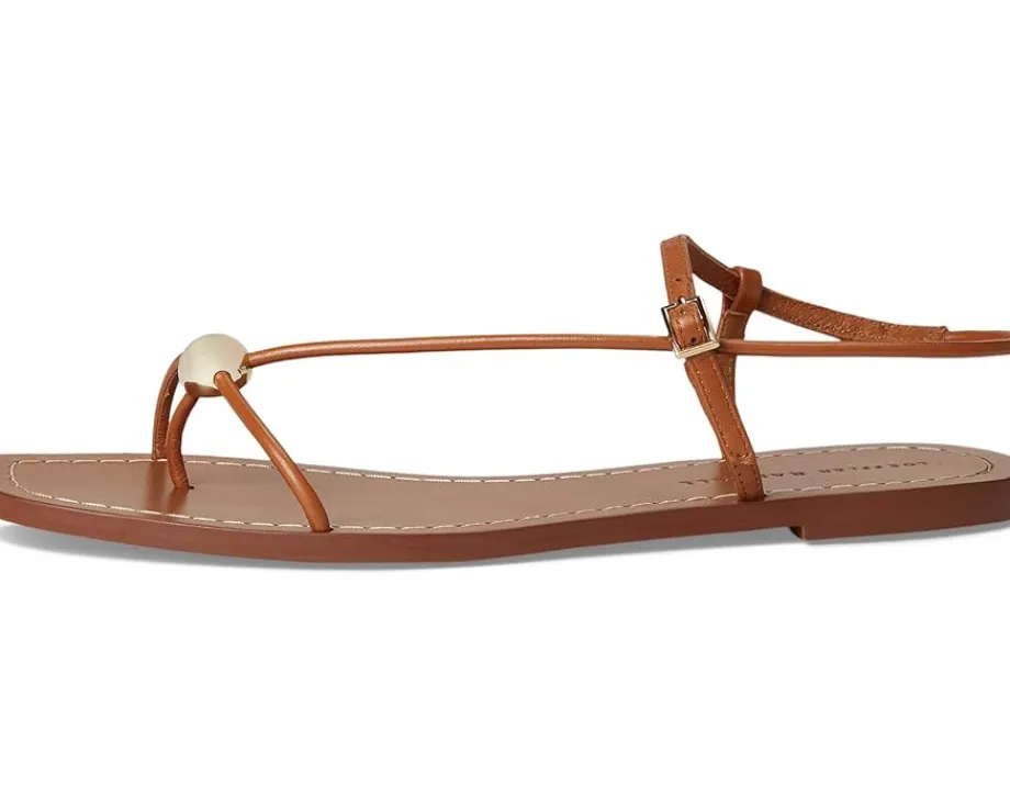 Loeffler Randall Lara Strappy Flat Sandals with Ball Timber Outlet