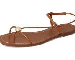 Loeffler Randall Lara Strappy Flat Sandals with Ball Timber Outlet