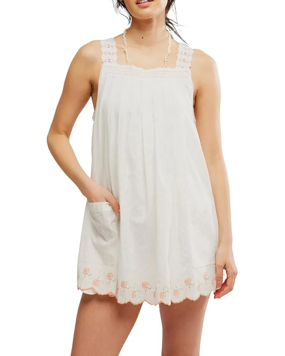 Free People Latecia Emb Mini Ivory Combo Discount