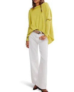 Women Free People Latte Blues Thermal Solid