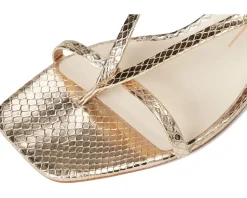 Dolce Vita Laury Champagne Embossed Leather New