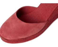 Women Soludos Leather Marseille Wedge