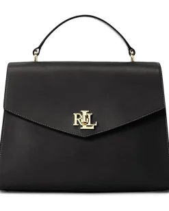 Women Lauren Ralph Lauren Leather Medium Farrah Satchel