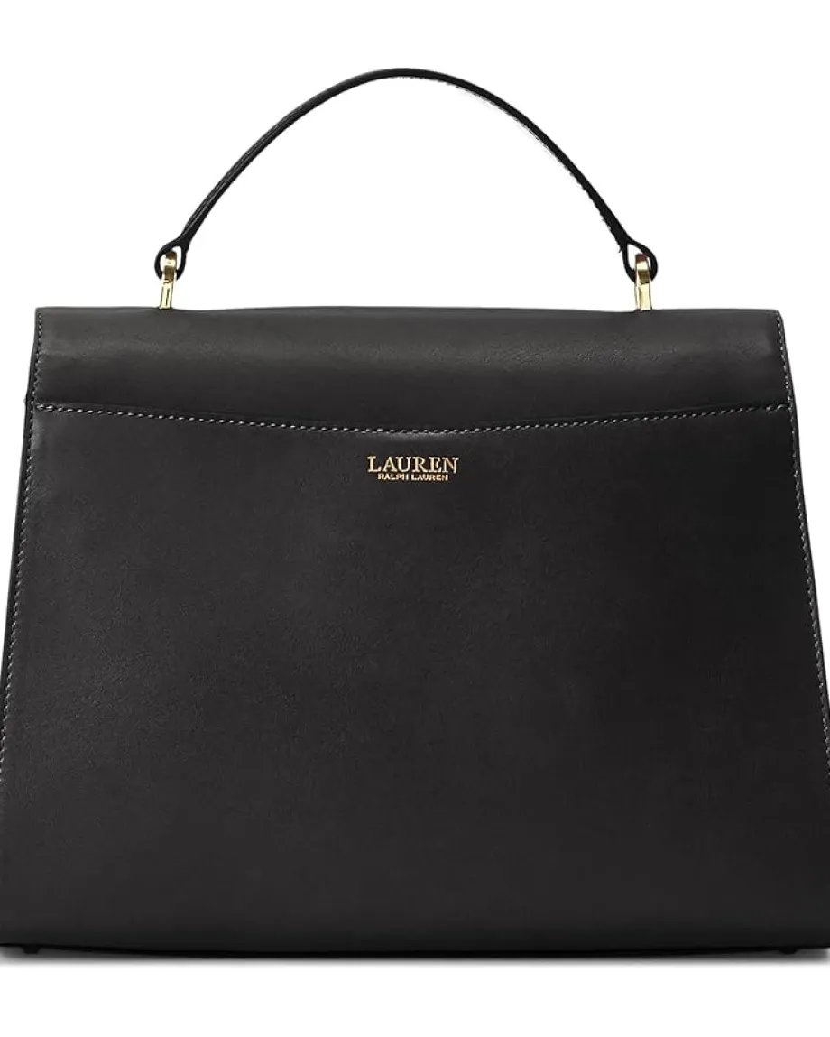 Women Lauren Ralph Lauren Leather Medium Farrah Satchel