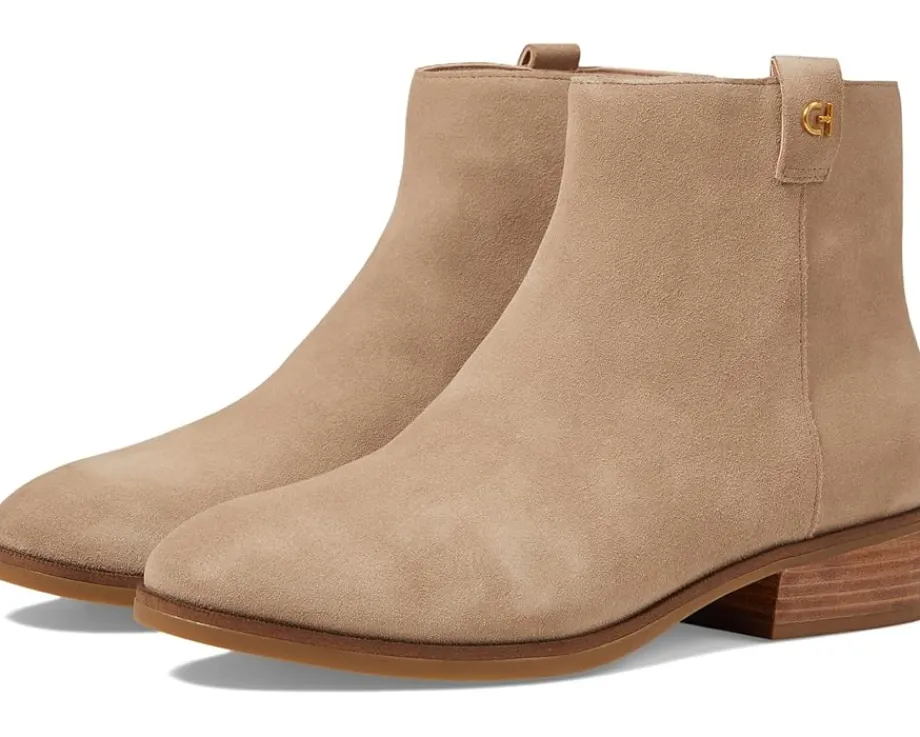 Cole Haan Leigh Bootie Dark Latte Suede Best