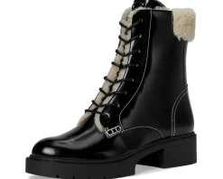 COACH Leighton Shearling Bootie Black/Natural Online