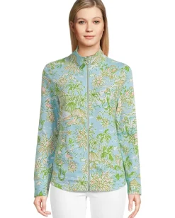 Women Lilly Pulitzer Leona Upf 50+ Zip-Up