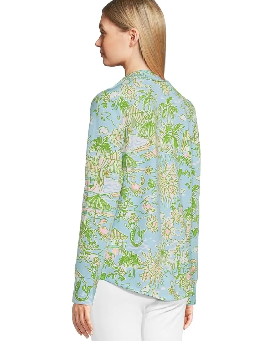 Women Lilly Pulitzer Leona Upf 50+ Zip-Up