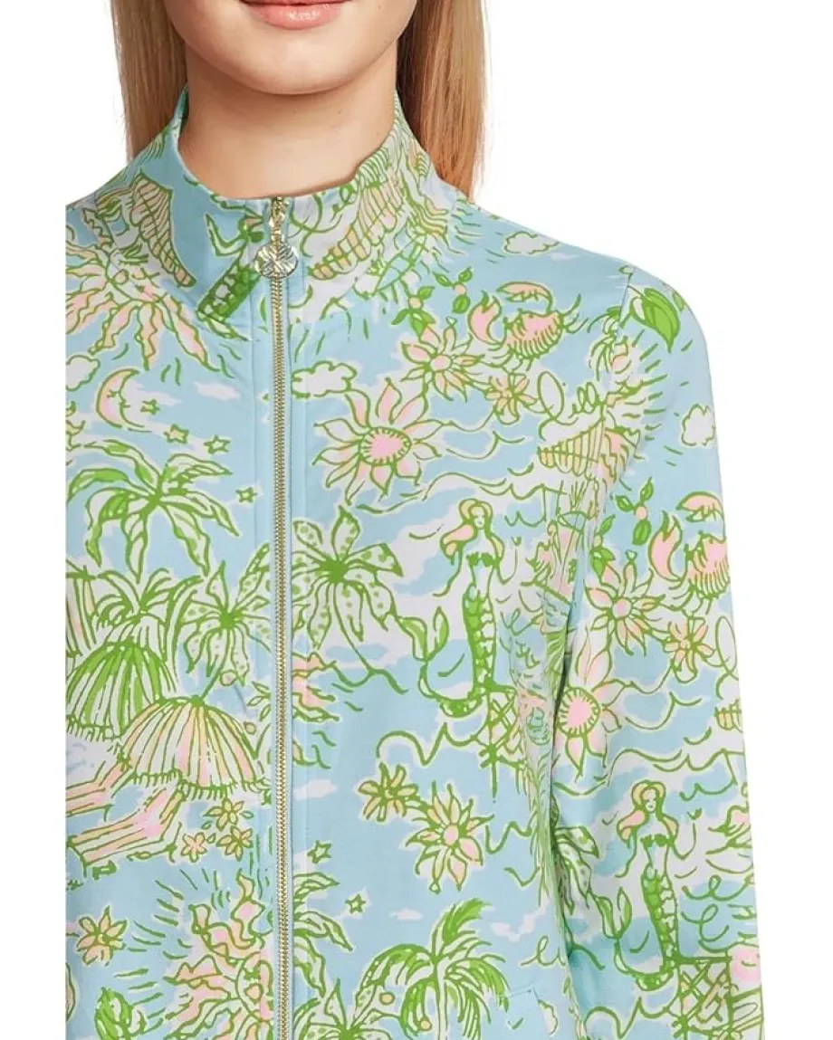 Women Lilly Pulitzer Leona Upf 50+ Zip-Up