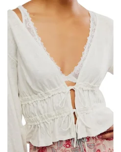 Women Free People Lets Go Blouse