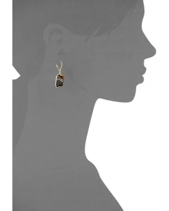 Vince Camuto Lever Back Tigers Eye Earrings Gold/Tigers Eye