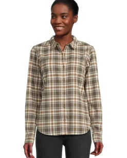 Women Royal Robbins Lieback Organic Cotton Flannel Long Sleeve