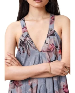 AllSaints Lil Dress Adena Dusty Blue Discount