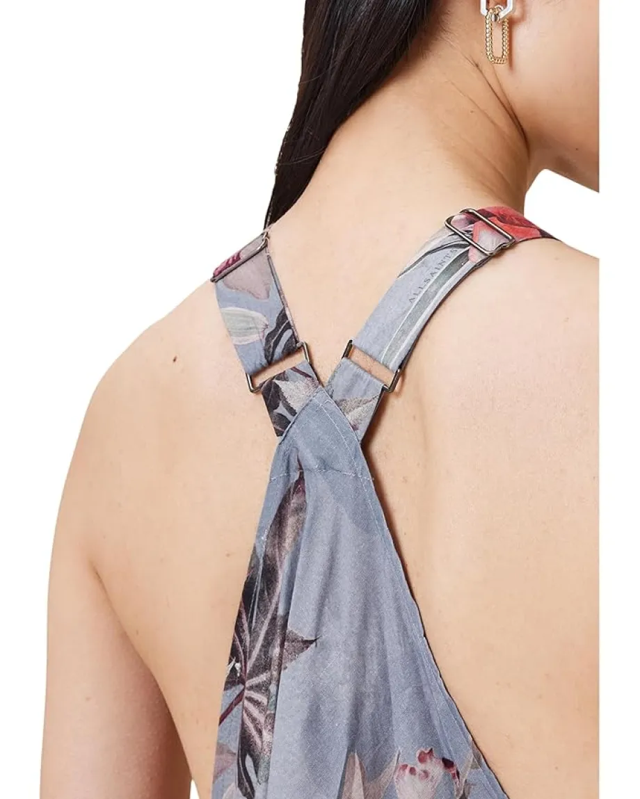 AllSaints Lil Dress Adena Dusty Blue Discount