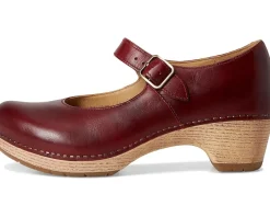 Dansko Lilah Red Waxy Burnished Clearance
