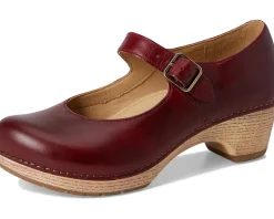 Dansko Lilah Red Waxy Burnished Clearance