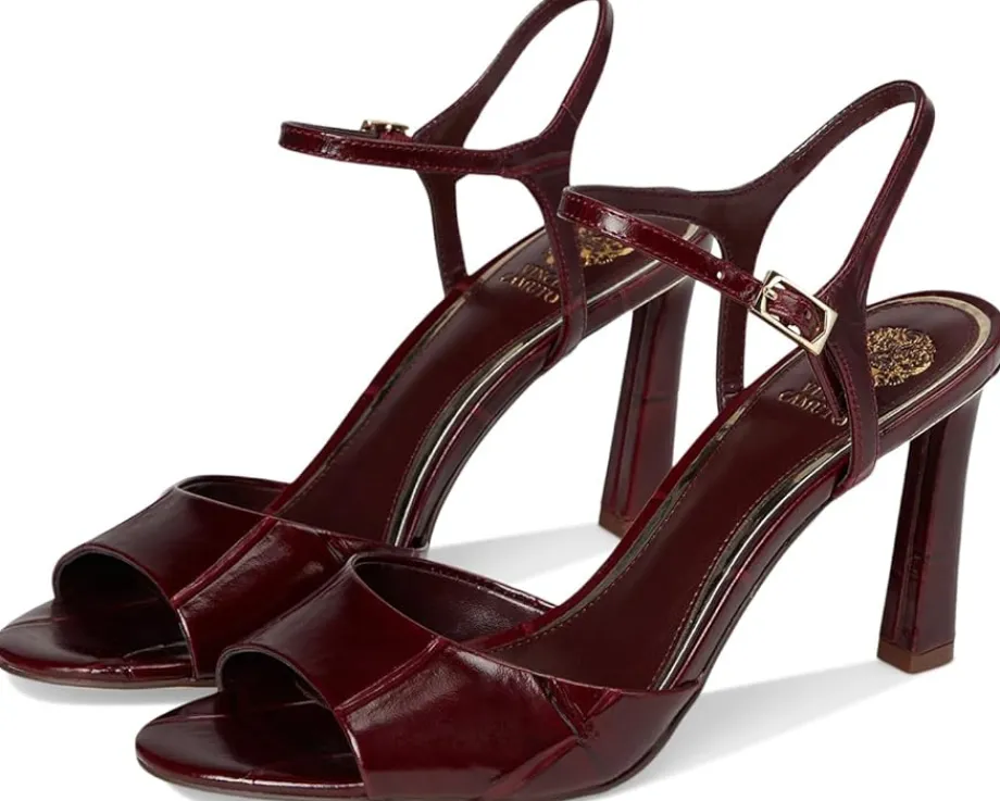 Vince Camuto Lilah Ankle Strap High Heel Sandal Plum Sale