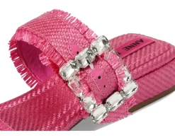 Anne Klein Lillie Pink Raffia Outlet
