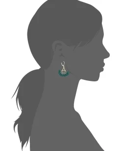 SHASHI Lilu Tassel Earrings Cobalt Hot