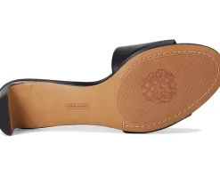 Vince Camuto Linanna Heeled Slide Sandals Black Discount