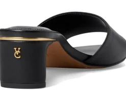 Vince Camuto Linanna Heeled Slide Sandals Black Discount