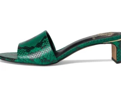Vince Camuto Linanna Heeled Slide Sandals Emerald Green Online