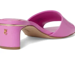Vince Camuto Linanna Heeled Slide Sandals Lotus Pink Discount