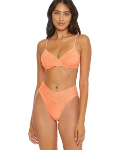 Women BECCA Line in The Sand Giselle Rib Textured Underwire Bra