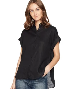 Women Lauren Ralph Lauren Linen Dolman-Sleeve Shirt
