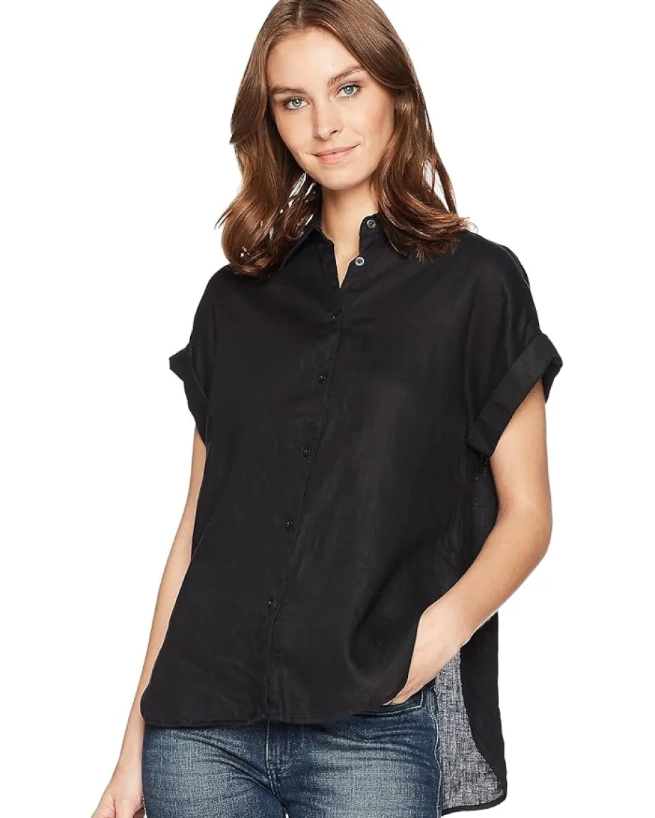Women Lauren Ralph Lauren Linen Dolman-Sleeve Shirt