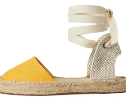 Women Soludos Linen Lauren Lace-up