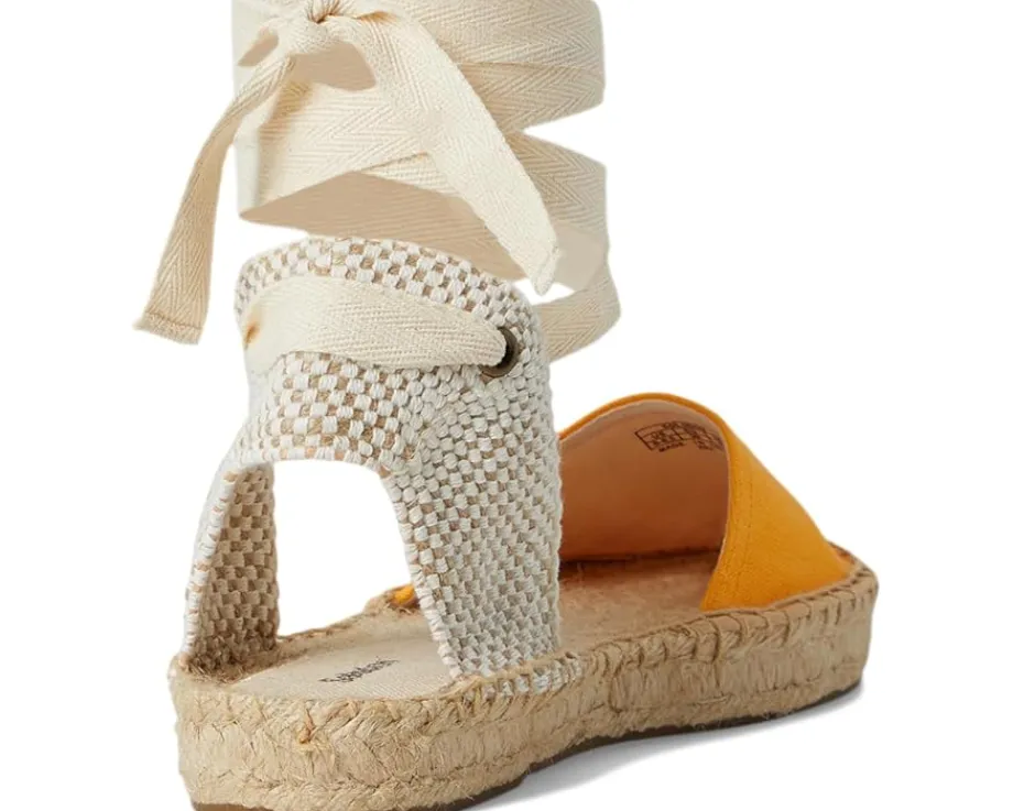 Women Soludos Linen Lauren Lace-up