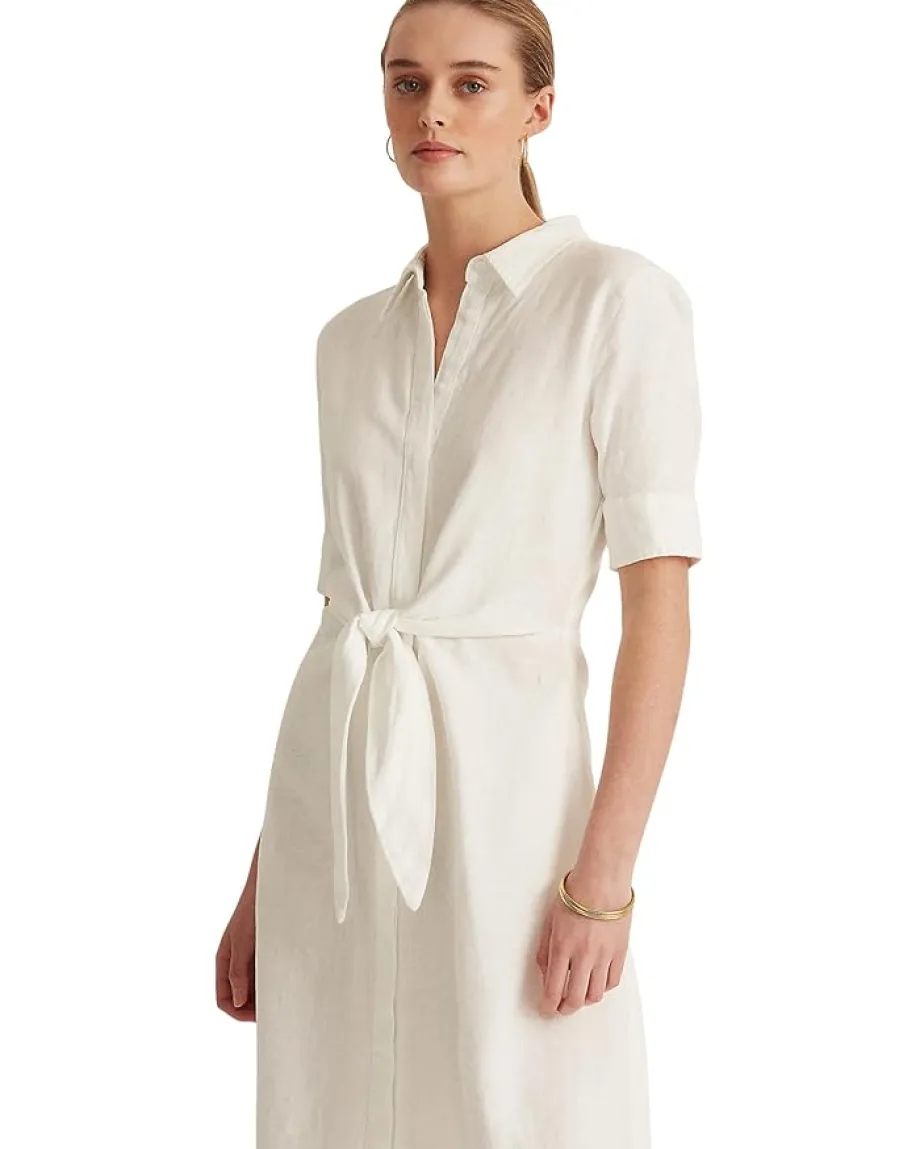 Women Lauren Ralph Lauren Linen Shirtdress