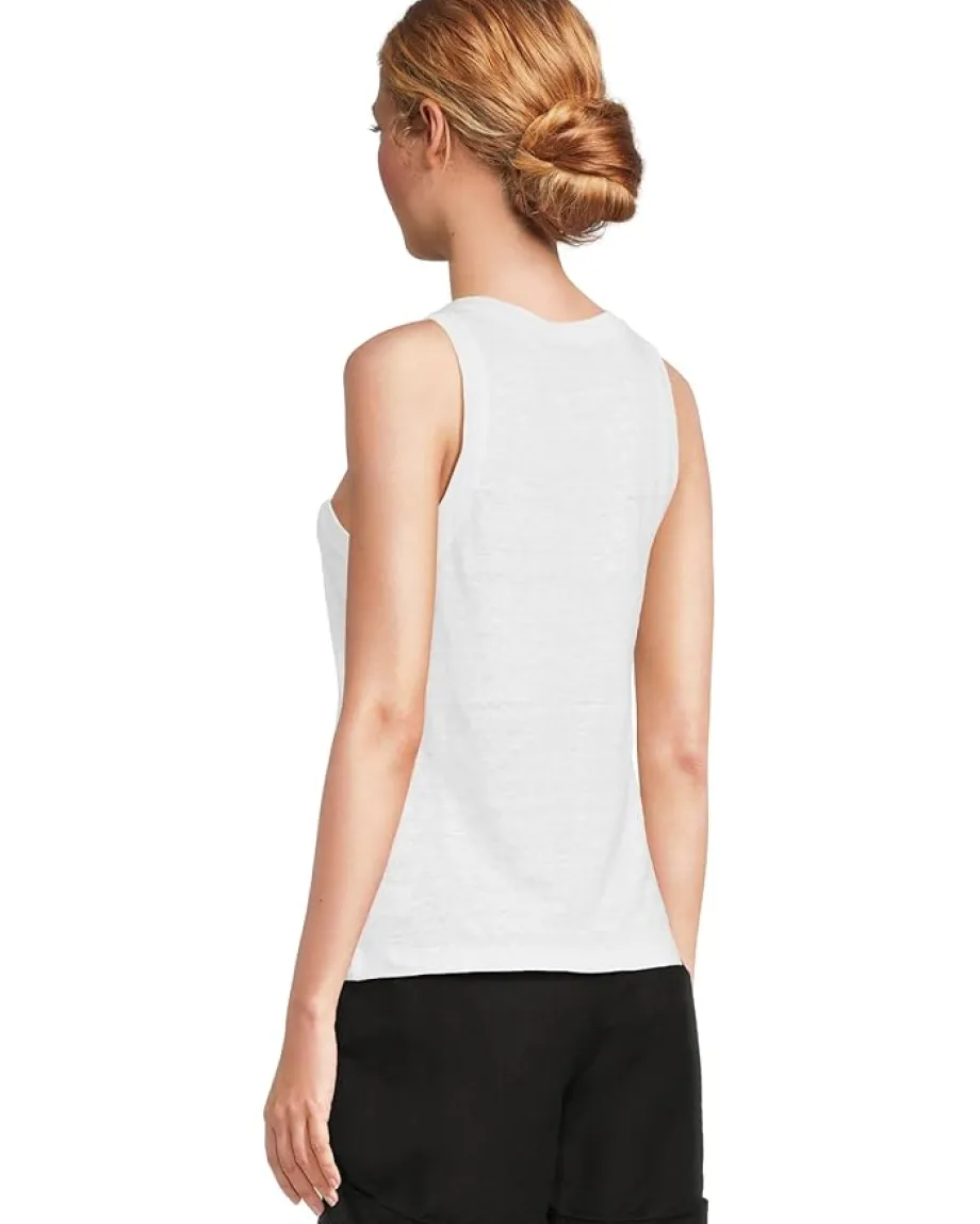 Sanctuary Linen Tank White Sale