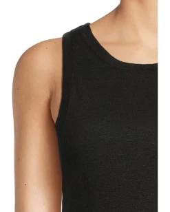 Sanctuary Linen Tank Black Best