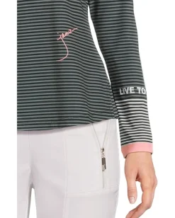 Women Jamie Sadock Live To Dream Long Sleeve Sunsense 1/4 Zip Top