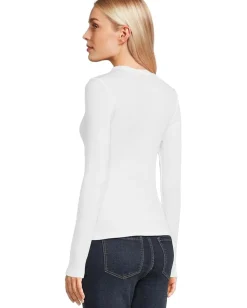 Women Michael Stars Liyah Ribbed Long Sleeve Tee