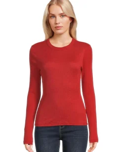 Women Michael Stars Liyah Ribbed Long Sleeve Tee