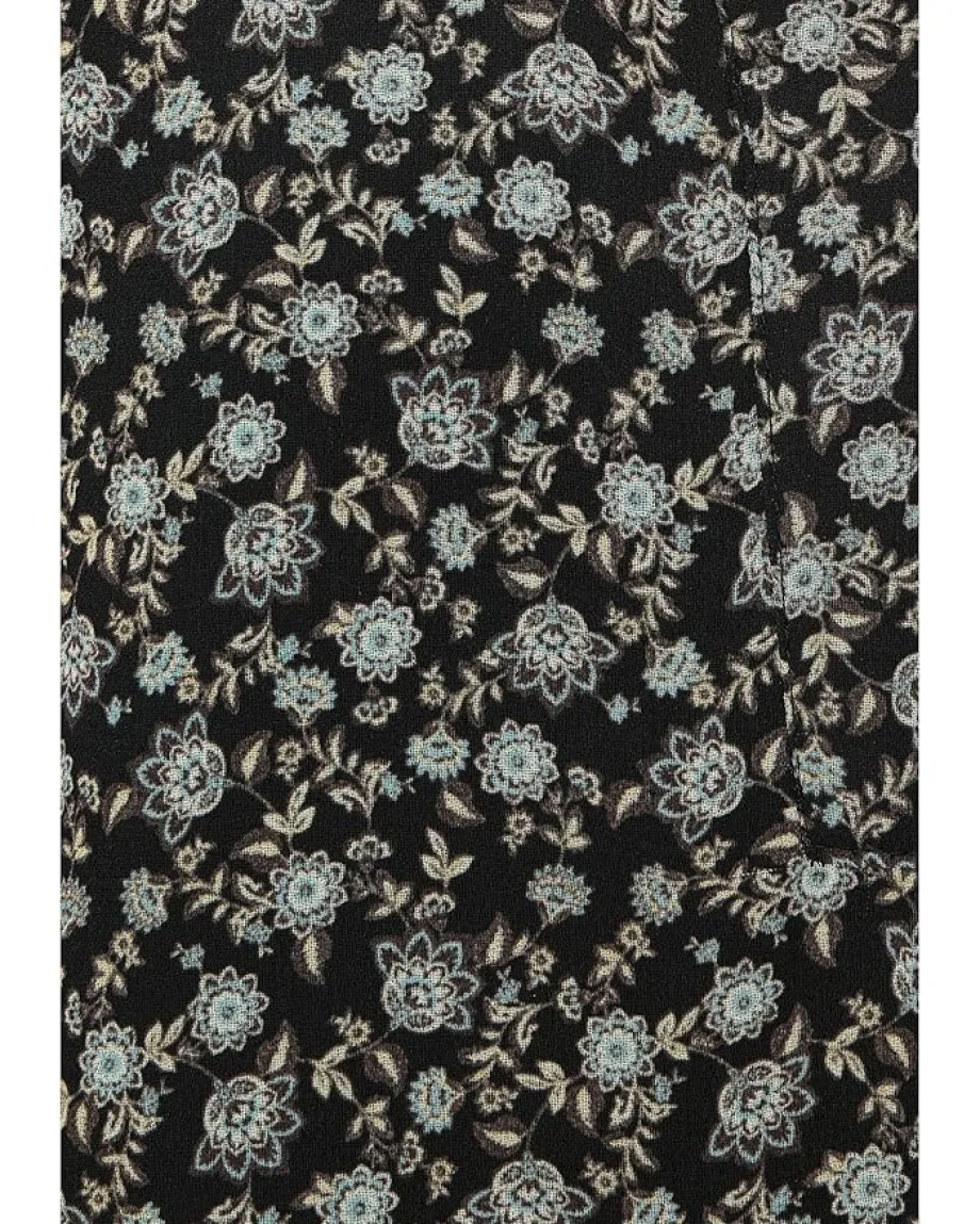 Madewell Lizzy Top - Sheer Poly Ggt Jet Black Clearance