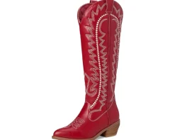 MIA Locklyn Deep Red/Off White Sale