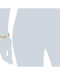 Cole Haan Logo Metal Bangle Bracelet Gold Sale