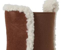 Kate Spade New York London Shearling Chelsea Boots Hot Chocolate Sale