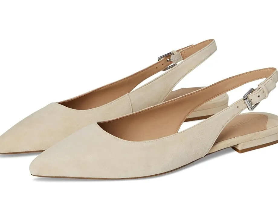 Lauren Ralph Lauren Londyn Suede Slingback Flat Sand Dune Hot