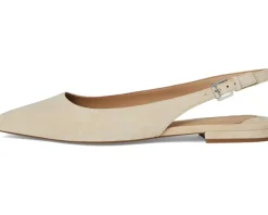 Lauren Ralph Lauren Londyn Suede Slingback Flat Sand Dune Hot