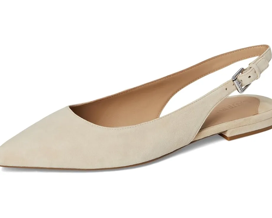 Lauren Ralph Lauren Londyn Suede Slingback Flat Sand Dune Hot