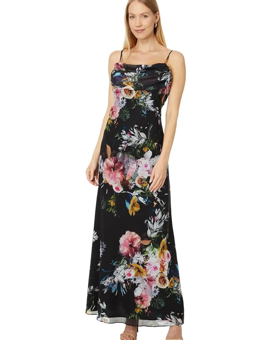 Women Betsy & Adam Long Drape Floral Print